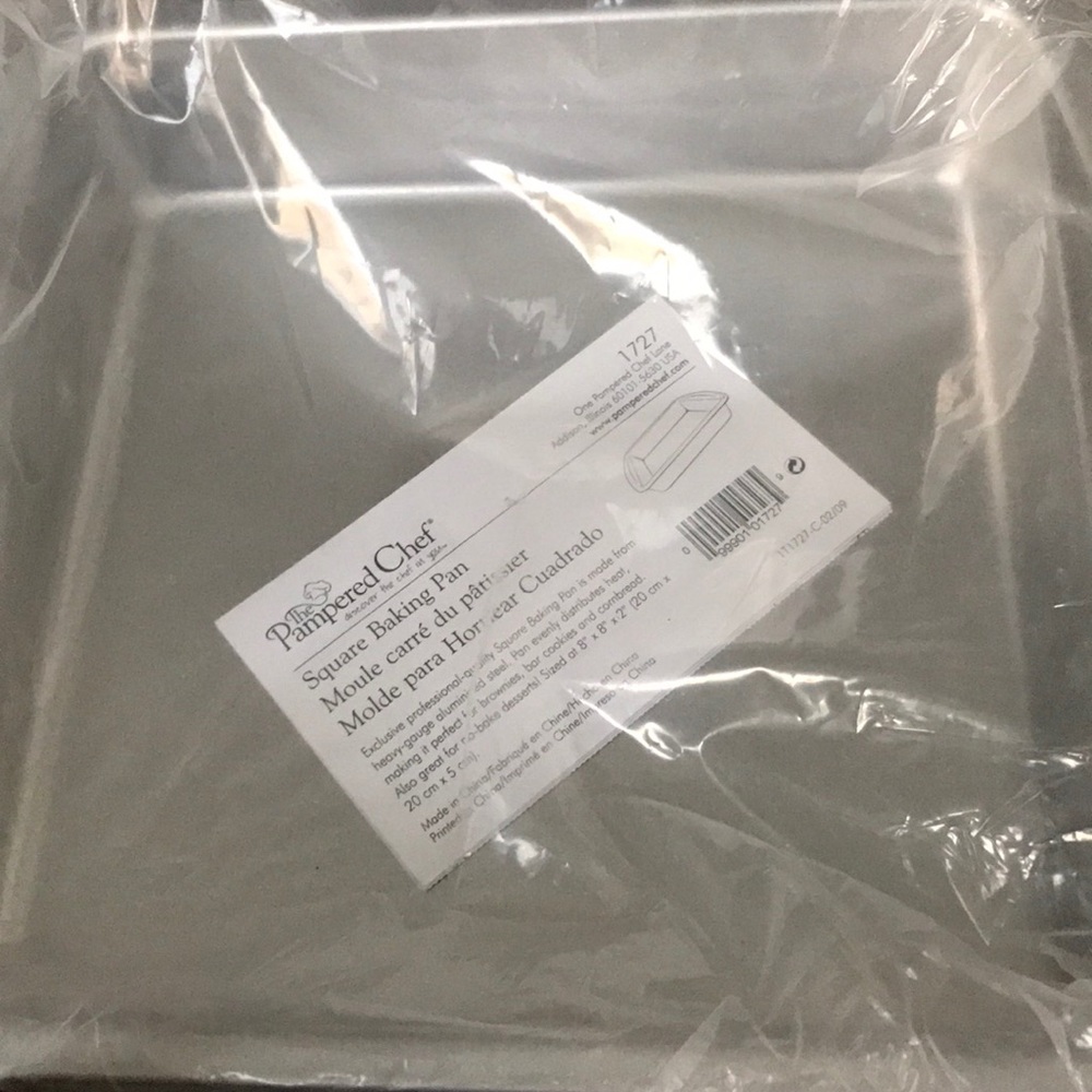 Pampered Chef square aluminum baking pan
